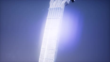 Klassische-Gitarre-Auf-Blauem-Hintergrund
